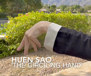 Kendra Mahon demonstrating Huen Sao, the circling hand